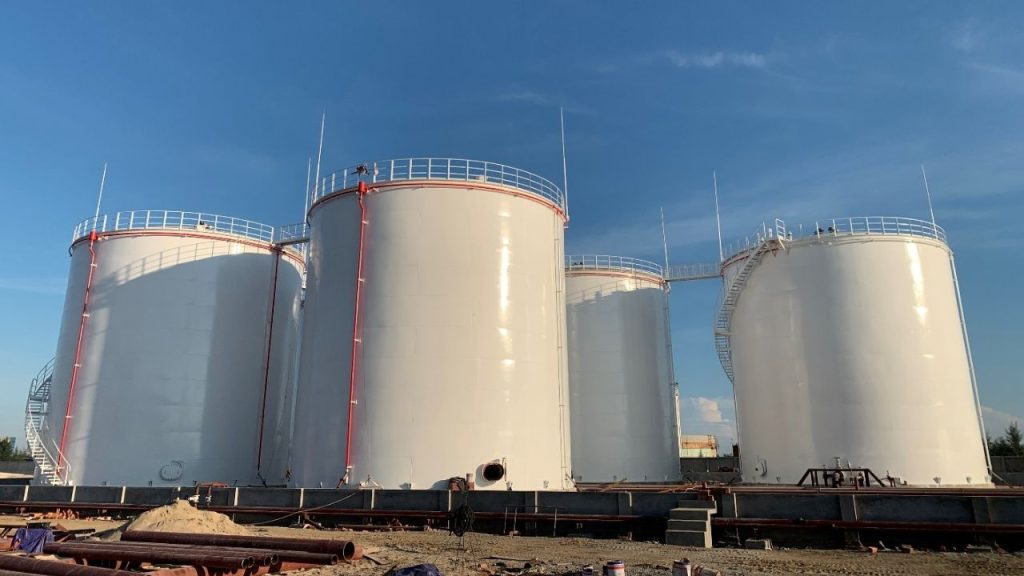 Chemical Storage tanks at Go Dau